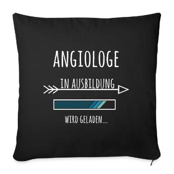 Angiologe Ausbildung Medizinstudium Arzt Medizin  - Sofakissenbezug 45 x 45 cm - Schwarz - Vorne