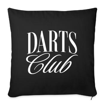 Club de fléchettes - Housse de coussin décorative 45 x 45 cm - noir - Devant