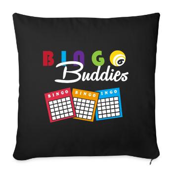 Bingo - Housse de coussin décorative 45 x 45 cm - noir - Devant