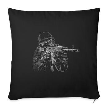 Special Forces - Housse de coussin décorative 45 x 45 cm - noir - Devant