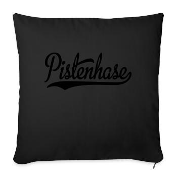 ski - Sofa pillowcase 17,3'' x 17,3'' (45 x 45 cm) - black - Front