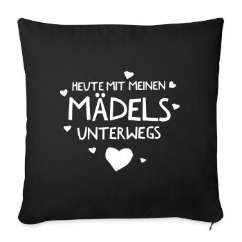 Junggesellinnenabschied - Sofakissenbezug 45 x 45 cm - Schwarz - Vorne