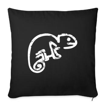 Chameleon Chalk - Sofa pillowcase 17,3'' x 17,3'' (45 x 45 cm) - black - Front