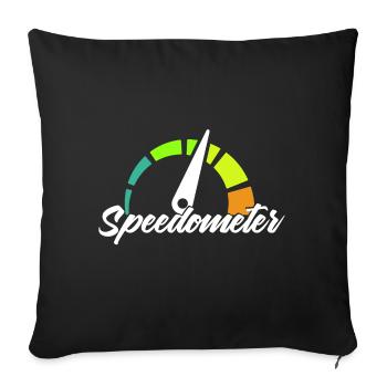 Compteur - Housse de coussin décorative 45 x 45 cm - noir - Devant