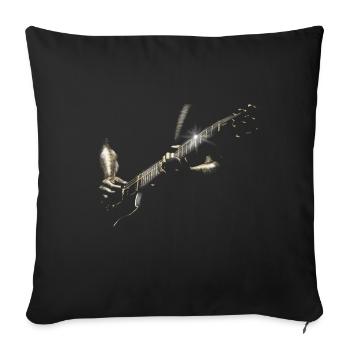 Guitarist - Sofa pillowcase 17,3'' x 17,3'' (45 x 45 cm) - black - Front