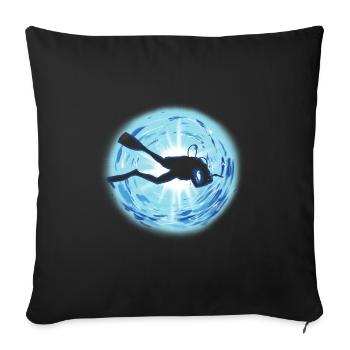 diver - Housse de coussin décorative 45 x 45 cm - noir - Devant