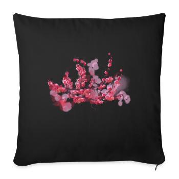 sakura - Sofa pillowcase 17,3'' x 17,3'' (45 x 45 cm) - black - Front