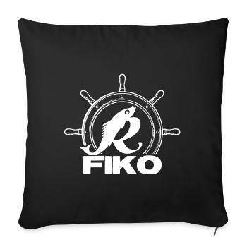 FIKO - Rostock - Sofakissenbezug 45 x 45 cm - Schwarz - Vorne