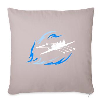Aviron - Double 4 - Housse de coussin décorative 45 x 45 cm - taupe clair - Devant