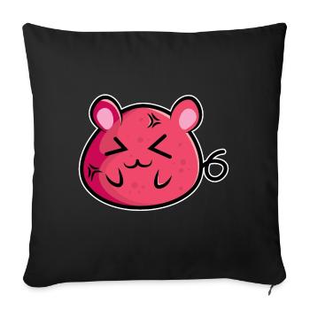 Mausi Mouse - Design - Sofa pillowcase 17,3'' x 17,3'' (45 x 45 cm) - black - Front