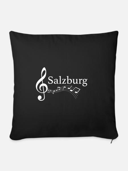 Salzburg - Sofakissenbezug 45 x 45 cm - Schwarz