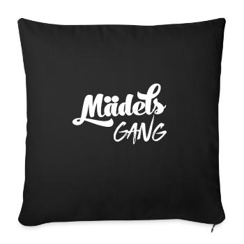 Mädelsgang Mädels Gang Mädelsurlaub Meine Mädels - Sofakissenbezug 45 x 45 cm - Schwarz - Vorne