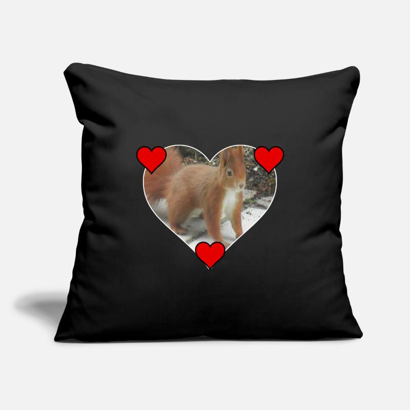 Eichhörnchen Squirrel Liebe Love Herz Sofakissenbezug 45 x 45 cm