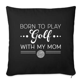 Le golf - Housse de coussin décorative 45 x 45 cm - noir - Devant