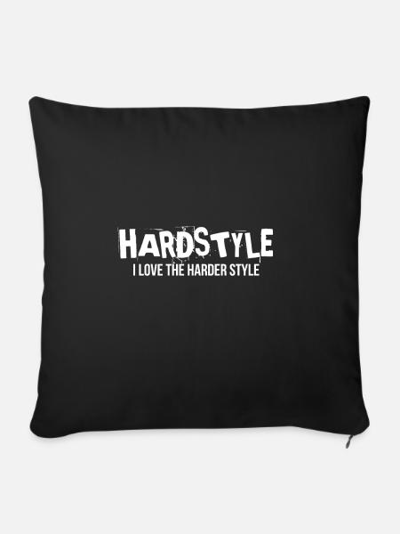 Hardstyle Musik Festival - Sofakissenbezug 45 x 45 cm - Schwarz