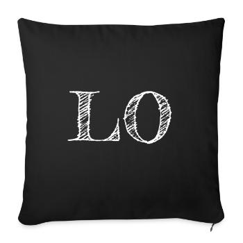 chemise de couple - LO - LOVE # 1 - Housse de coussin décorative 45 x 45 cm - noir - Devant