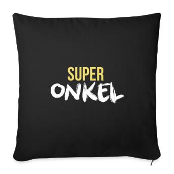 SUPER UNCLE - Housse de coussin décorative 45 x 45 cm - noir - Devant