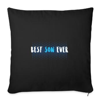 Le meilleur fils du monde cadeau pour fils - Housse de coussin décorative 45 x 45 cm - noir - Devant