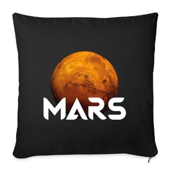 Planète Mars Motif - Housse de coussin décorative 45 x 45 cm - noir - Devant
