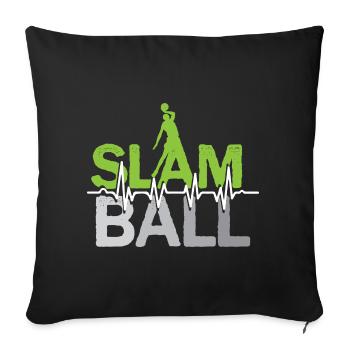 Slam Ball Slamball Basketball Basketballer Sport - Sofa pillowcase 17,3'' x 17,3'' (45 x 45 cm) - black - Front