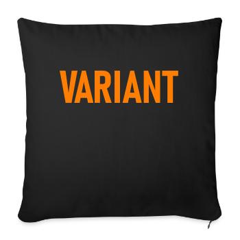 Variant Loki Timetravel Shirt - Sofa pillowcase 17,3'' x 17,3'' (45 x 45 cm) - black - Front