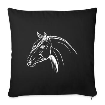Andalusian Portrait - Sofa pillowcase 17,3'' x 17,3'' (45 x 45 cm) - black - Front