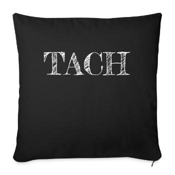 Tach - Sofakissenbezug 45 x 45 cm - Schwarz - Vorne