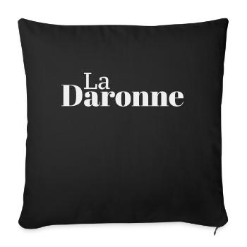 La Daronne, la Mère, la Maman! - Housse de coussin décorative 45 x 45 cm - noir - Devant