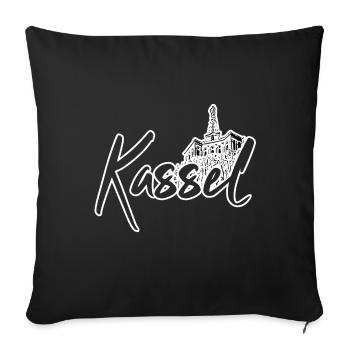 Kassel - Sofa pillowcase 17,3'' x 17,3'' (45 x 45 cm) - black - Front