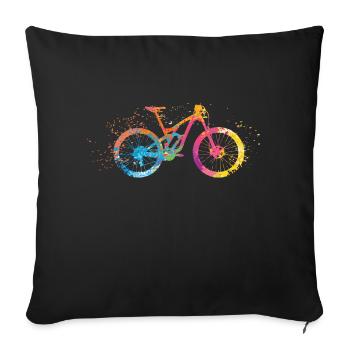 Descente 4 U - Housse de coussin décorative 45 x 45 cm - noir - Devant