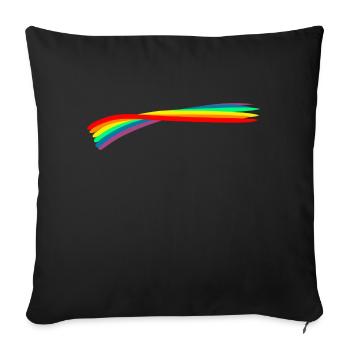 LGBTQ LGBTQ+ Pride Month Flag Design - Sofakissenbezug 45 x 45 cm - Schwarz - Vorne