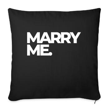Marry Me - Proches Alvvays Say Yes - Housse de coussin décorative 45 x 45 cm - noir - Devant