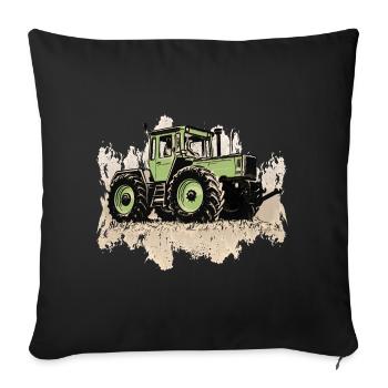 MB trac 1300 turbo | Tractor - Sofa pillowcase 17,3'' x 17,3'' (45 x 45 cm) - black - Front
