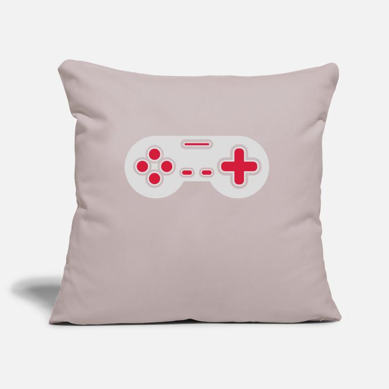 Conception Retro Gamer Controller Housse de coussin décorative 45 x 45 cm