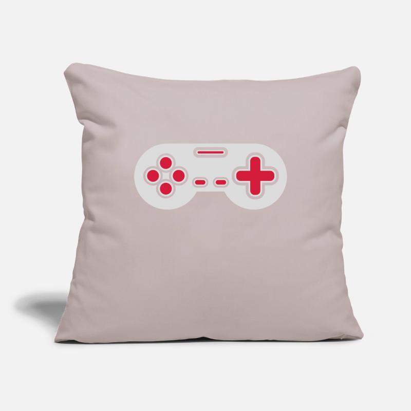 Conception Retro Gamer Controller Housse de coussin décorative 45 x 45 cm