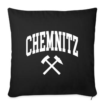 Chemnitz - Sofakissenbezug 45 x 45 cm - Schwarz - Vorne