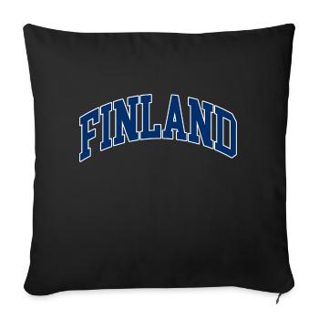 FINNLAND - Sofakissenbezug 45 x 45 cm - Schwarz - Vorne