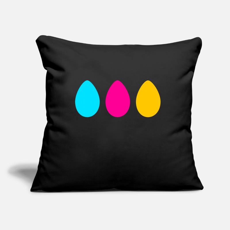 Three Easter eggs Sofa pillowcase 17,3'' x 17,3'' (45 x 45 cm)