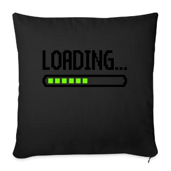 loading - Sofakissenbezug 45 x 45 cm - Schwarz - Vorne