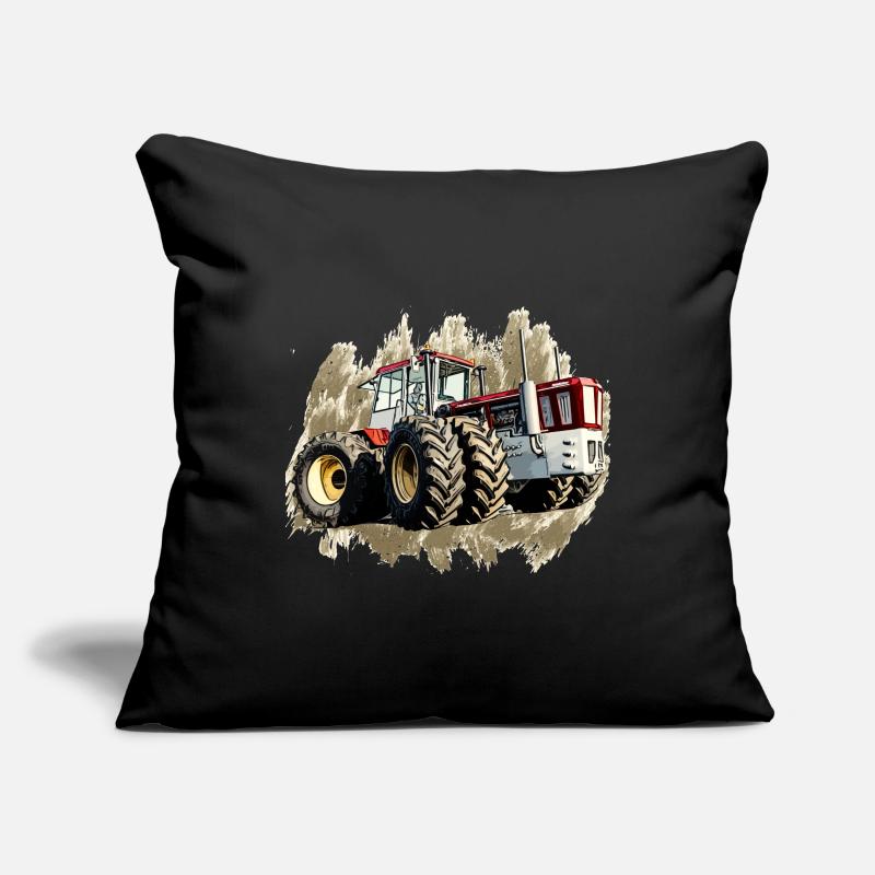 Tracteur Géant Housse de coussin décorative 45 x 45 cm