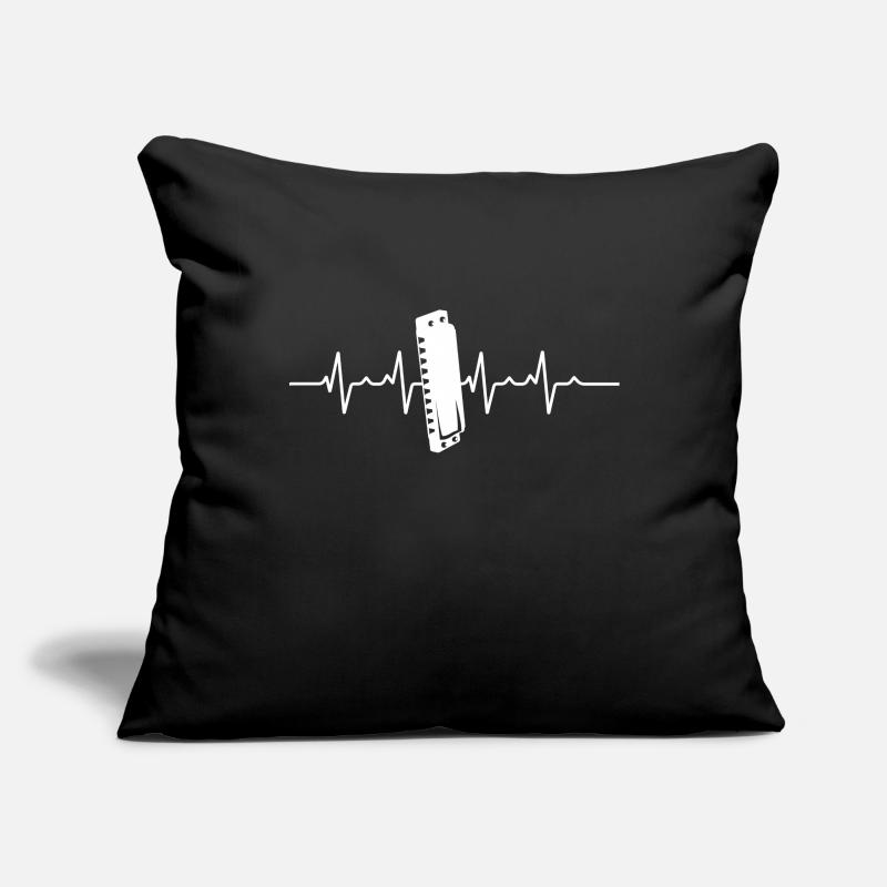Heartbeat Harmonica Sofa pillowcase 17,3'' x 17,3'' (45 x 45 cm)