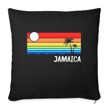 Jamaica Caribbean Island Vacations - Sofa pillowcase 17,3'' x 17,3'' (45 x 45 cm) - black - Front