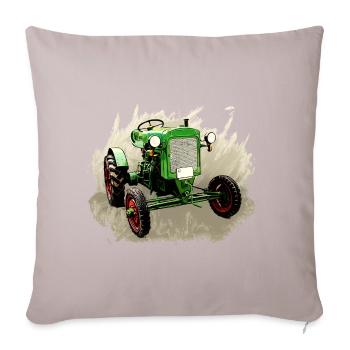 Deutz F1M 414 Bauernschlepper - Housse de coussin décorative 45 x 45 cm - taupe clair - Devant
