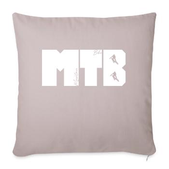 MTB lettering - Sofa pillowcase 17,3'' x 17,3'' (45 x 45 cm) - light taupe - Front