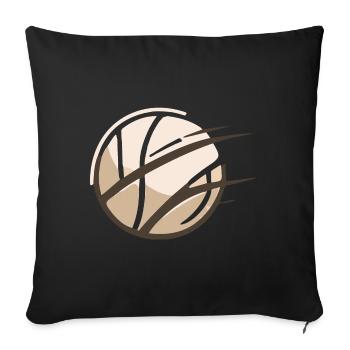 Volleyball motif - Sofa pillowcase 17,3'' x 17,3'' (45 x 45 cm) - black - Front