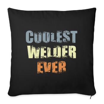 Soudeur cool - Housse de coussin décorative 45 x 45 cm - noir - Devant