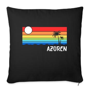 Azores Portugal Atlantic Island Idea - Sofa pillowcase 17,3'' x 17,3'' (45 x 45 cm) - black - Front