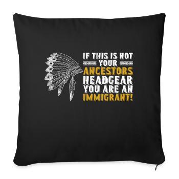 Proud Indigenous People Native American's Day - Sofakissenbezug 45 x 45 cm - Schwarz - Vorne