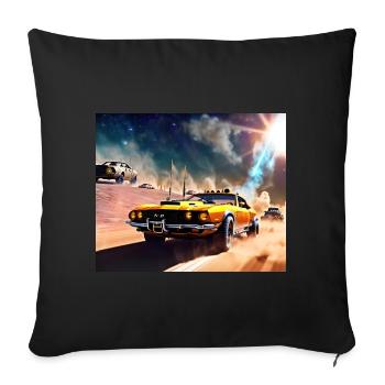 Mad and Furious #2 - Sofa pillowcase 17,3'' x 17,3'' (45 x 45 cm) - black - Front