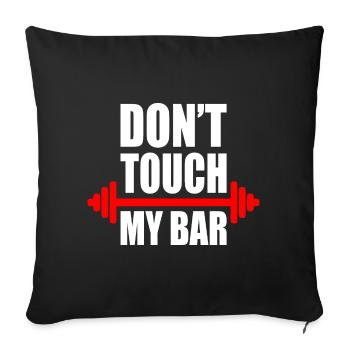 Dont touch my bar - Housse de coussin décorative 45 x 45 cm - noir - Devant